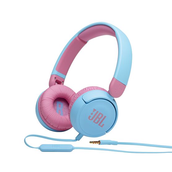JBL Jr310 - Blue - Kids on-ear Headphones - Hero